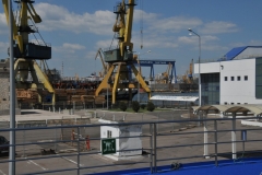 A lot of economic goods pass through these docks in Constanta