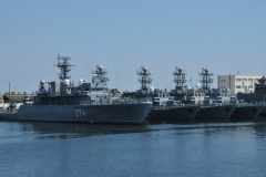 The Black Sea squadron of the Romanian fleet is stationed here. A large canal (the Danube-Black Sea Canal) connects the Danube River to the Black Sea at Constanța.