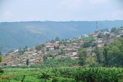 Surrounding hills of Kigali the Capital of Rwanda