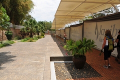 The remains of the people here were brought from all over the capital after they had been left in the street or thrown in the river. They are buried together in lots of 100,000