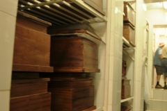 Inside the burials, underground,  where the victims are laid to rest. They want the world to see what happened so that it will never happen again hopefully.