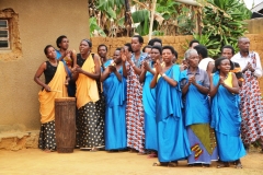 In this Reconciliation Village there are 54 homes and 384 people that have come together as Survivors and Returnees.