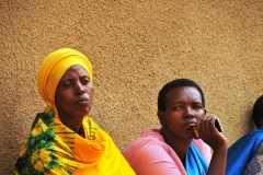 These ladies are listening intently as Janet in the privious photo is telling the story of her survival. She hid in a toilet for 1 1/2 months. She was 16 alone. Her parents had also been killed.  She was on the streets for 2 months hiding. At one point she had fled into a church but was forced to flee when the local priest said the Hutus were coming. She said she can forgive but she cannot forget.