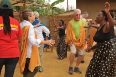 After the meeting and dialogue of the slaughter of families, reconciliation and new hopes for Rwanda there was music and dancing for a few minutes. Of course I had to jump in on that too.