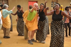 A few light moments of friendship and fun after an hour of very heavy discussions.