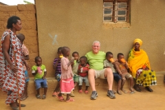 Sharing some laughter with local children