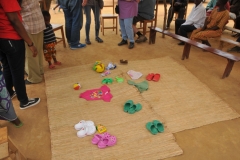 Items we had purchased to give to the families.