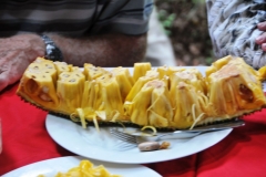 If you have never had the opportunity to taste a Jack fruit I recommend it. I ate a whole bunch of this fruit.