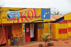 You have to admit the  local businesses are colorful in the countryside