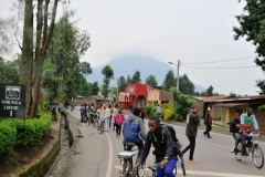 Ruhengeri is a city in northwest Rwanda. It's the gateway to Volcanoes National Park, home to mountain gorillas and golden monkeys. The park encompasses the soaring Mount Karisimbi and 4 other forested volcanoes.