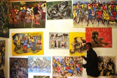 We stopped at an art center. This  young guy has great talent.