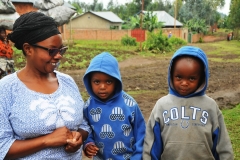 The two little guys were shy at first until I took a photo of them and showed them their picture. You should have seen their faces light up with delight. I made two more new frends along this trip.