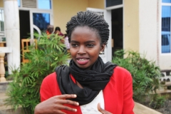 Our local guide at the Umuzabibu Mwiza "Hand Spun Hope"