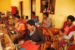 Vist Umuzabibu Mwiza, home to Handspun Hope, and witness firsthand their remarkable project and meet the women as they participate in the age old craft of spinning yarn from the fleeces of their own flock of Merino sheep. using only hand tools and spinning wheels, discover how the women create organic yarn and dye it naturally with native plant such as cosmos, onions, avocados and eucalyptus