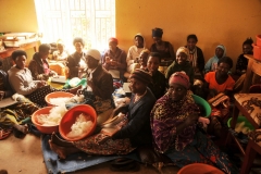 It may be tight working conditions but well worth the efforts by this organization to give hope and guidance for a better future for all of them.