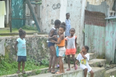 Children of the plantation.  There is a school that accommodates 150 children.  These are children of the workers on the plantation.