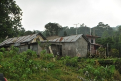The buildings are very old and in bad condition due to the elements at 1800 feet.
