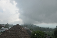 Here you see in the distance it almost looks like a tornado of rain headed our way.