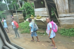 The students were just leaving schools as we drove back into down for lunch into town.