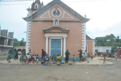 We stopped back in town at the Our Lady of Conception Church.  A group from the Congo performing a  Congolese dance for us.