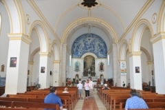 Interior of the Our Lady of Grace Cathedral.  I told our guide I would not tell anyone until we were leaving Africa which I did.  I could not believe that no one on the ship knew except the Bridge. They desperately needed tourism to return to Sao Tome and if word got out about the coup they would not come. I agreed.