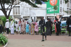A small group put on a skit for us. It was never explained by anyone what it was about.  It took place in the main square in Sao Tome.