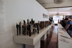 Batons on display presented to Toto. See explanation in the next photo.