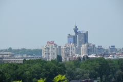 Downtown Belgrade in the distance
