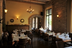 Great dining inside and outside in the square.