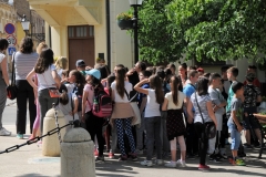 A third group of students visiting for the day.