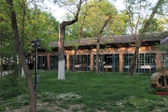Former barn converted into a dining hall for parties.