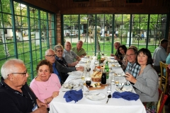 The table where I was seated in the corner of all the glass looking out. Can't beat the views of the farm.