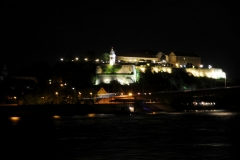 The fortress at night in Stari Grad.