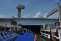 Looking toward the bow of the ship.