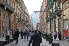 In the late sixteenth century the opening of the street was decided. It was conceived as an axis destined to cross the most ancient road of Palermo, the millennial Cassaro. The creation of the street addressed the need of a more sliding traffic and the requests of the nobility, eager to have new spaces for its buildings.  The work was designed in 1577 and completed in 1599, during the period of the Viceroy Maqueda. On 24 July 1600 the street was inaugurated..  Today it is a walking street full of pedistrians during the day and packed in the evenings in good weather.