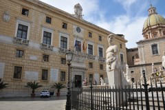 Many of the statues face city hall The Peoples Palace.