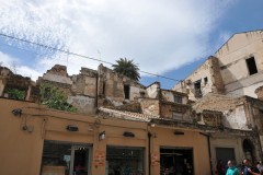 Buildings were bombed May 9, 1943. They have been left as a reminder of the damage left from WWII bombing.