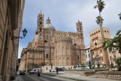 Rear side l of the Cattedral di Palermo or The Cathedral of Monreale.