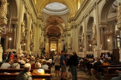 The church was erected in 1185 by Walter Ophamil , the Anglo-Norman archbishop of Palermo and King William II's minister, on the area of an earlier Byzantine basilica.