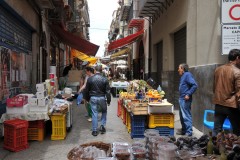 Open market in the old part of town.