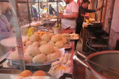 Lots of good looking food. These are rice balls famous in Sicily.