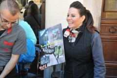 We met this friendly young lady, who just happened to be from Chicago, who married a local Sicilian,  and resides now in Castelbuono. She was sharing samples of local candies and items made locally for us to purchase at a nearby shop. The items were very good too.  We definitely helped the local economy.