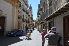 This is the street just outside the entrance of the restaurant where we had lunch.