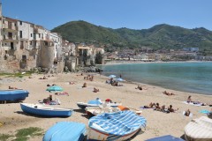 The small cove is impossibly picturesque even in the off season.The beautiful, crescent-shaped beach offers safe, warm swimming in the Tyrrhenian Sea well into October or November.