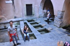 .Entirely built into the rock and active until not so long ago was the medieval wash house, accessible by an elegant staircase in lava stone, mouth of the river Cefalino that comes from 3,000  feet above and arrives at Cefalu after flowing underground for 7 1/2 miles,