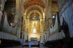 The cathedral of Monreale is one of the greatest extant examples of Norman architecture. It was begun in 1174 by William II and completed four years later. In 1182.