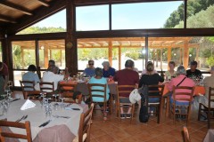 Agriturismo Tenute Pipisa .- Segesta- is located in Calatafimi .  A  great location for lunch today. It  is surrounded  by  vineyards with garden views, a fantastic restaurant, Inn and pool.  Driving into the property on a dirt road in the distance you for the first time see  the great Doric Temple . It was surreal in its presence and beauty.