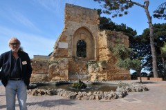 Antonio our local guide is explaining  the Norman Arc is the remains of the old Norman Castle built in 1073 and demolished in 1880 on a walking tour of the old part of the city.  Mazara del Vallo is a town and comune in the province of Trapani, southwestern Sicily.