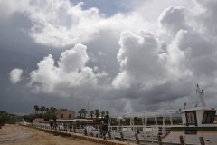 As we came out of the Museum of Salt the sky looked like it was ready to open up and blow. We were getting on a small boat to Mothya Island.