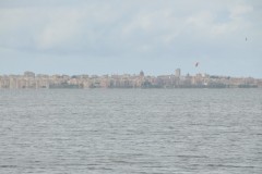 Looking across the bay at the city of Mazara.